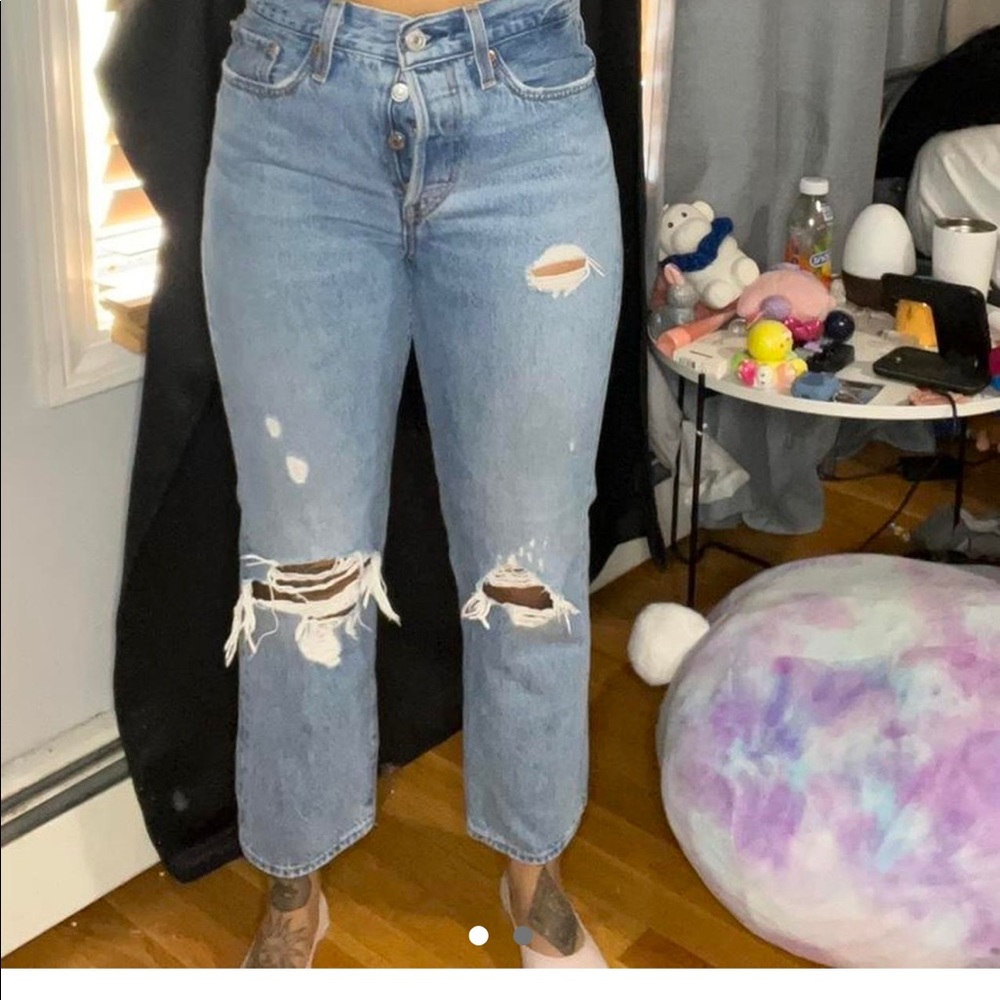 Ankle rise levi jeans